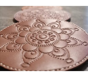 Stickserie ITH - Untersetzer Flower Circles